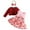 A01-Red, variant on CAICJ98 Christmas Outfits for Toddler Baby Girls Long Sleeve Velvet Cardigan Floral Turu Dress Headband Toddler Baby Girls Fall Winter Clothes Red,Size 12-18 Months