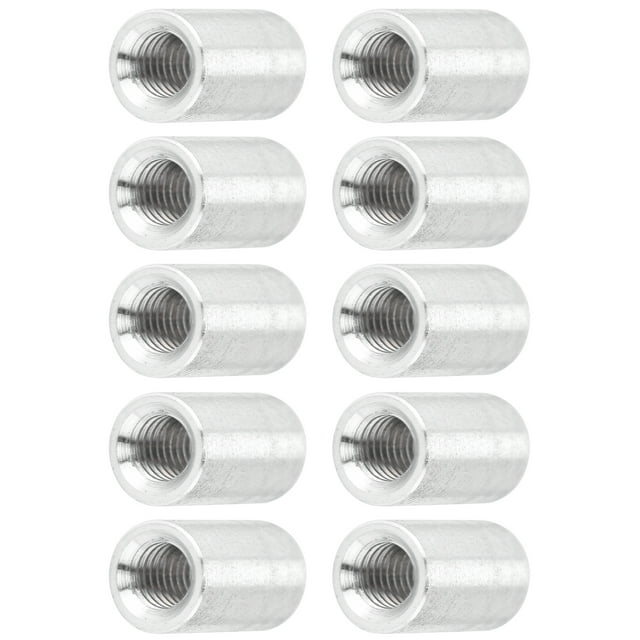 Female Thread Pillar, High Hardness Seamless Aluminum Alloy Standoff 6mm Outer Dia 10Pcs for Workpiece Connecting for Structure Supporting Long 8mm,Long 9mm,Long 10mm,Long
