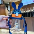 thumbnail image 1 of Vaso con pajita, vaso con pajita para niños, bonito vaso portátil para niños, bonito vaso con pajita, rendimiento comprobado, 1 of 1