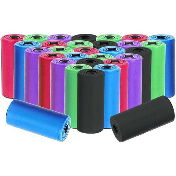 Pet Waste Bag, Dog Poop Bag Small Breakpoints Garbage Bags Use for Out Door and Car Free Color (30 Rolls Bags)