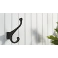 thumbnail image 4 of Richelieu BP92344900 4-5/8" Double Iron Coat Hook - Black, 4 of 4