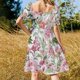 thumbnail image 5 of Vestido Paisley Game Day Florida White Marble 2 sin mangas, ropa de mujer, vestidos de verano, vestido de mujer, 5 of 7