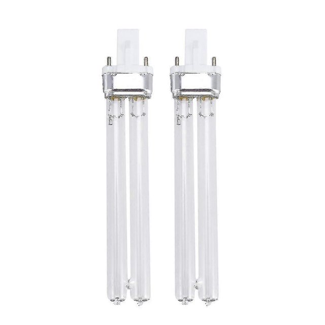 2pcs 11w Ultraviolet Uv Disinfection Light Lamps Uv Sterilization Light Bulbs For Sterilizer Fish Tank (g23 Lamp Base)