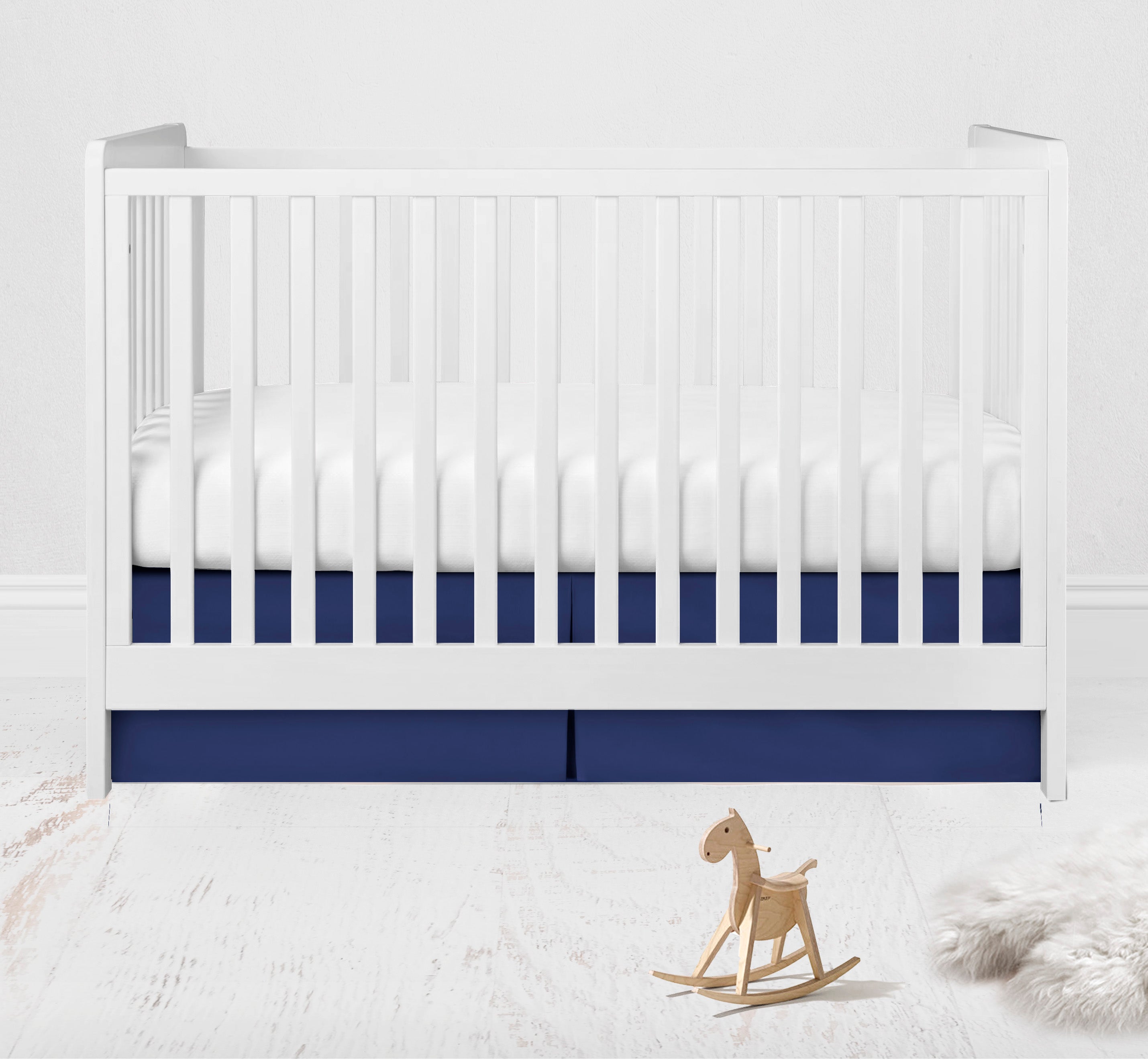 Bacati - Tribal Mint/Navy Feathers Buck Triangles Muslin Boys Crib Bedding Set