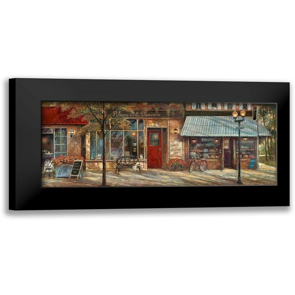 Manning, Ruane 14x8 Black Modern Framed Museum Art Print Titled - L Ambiance II