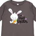 thumbnail image 4 of Inktastic My 1st Easter with Cute Bunny and Carrot Boys or Girls Long Sleeve Toddler T-Shirt, 4 of 5