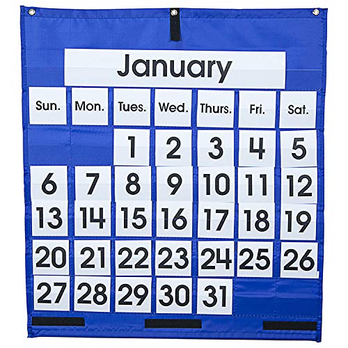 CarsonDellosa Publishing 158156 Monthly Calendar 43Pocket Chart with
