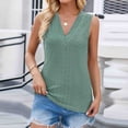 thumbnail image 2 of aidice Tank Tops for Women Sleeveless V Neck Tanks Breathable Summer Casual Women's Tops Solid Color, 2 of 8