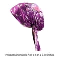 thumbnail image 3 of Jumpingount Envoltura de seda para el cabello con estampado de serpentina para mujer, tocado suave, turbantes, envolturas de satén para el cabello Sombreros Púrpura, 3 of 4