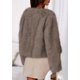 thumbnail image 4 of Abrigo PRETTYGARDEN 2025 de Piel Sintética Esponjosa Corto Taupe Talla L, 4 of 8