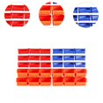 thumbnail image 4 of jifeng 30 Pieces Wall Mounted Storage Bins Parts Rack ,Tool Organizer Rack ,Small Parts Organizer for Shop and Garage ,Storage Tools, 4 of 8