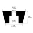 thumbnail image 2 of 10pcs Rubber Feet Bumper Protector for Printer w Metal Washer, D17x13xH13mm, 2 of 7