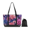 thumbnail image 7 of FORMRS Canvas Laptop Tote Bag for Women with 15.6" Computer Compartments Shoulder Handbag, Vibrant Art Flowers, 7 of 7