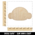 thumbnail image 2 of Charming Kawaii Chibi Monkey Face Blushing Cheeks Wood Shape Unfinished Piece Cutout Craft DIY Projects - 6.25 Inch Size - 1/8 Inch Thick, 2 of 7