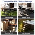 thumbnail image 6 of YOHKOH 4-Step RV Steps with Handrail – Portable Lightweight Stairs for Travel Trailers & Mobile Homes – Outdoor Non-Slip Steps for Hot Tubs & Deck Use, 6 of 7