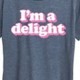 thumbnail image 3 of Instant Message - I'm A Delight - Women's Short Sleeve Graphic T-Shirt, 3 of 6