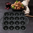 thumbnail image 2 of Gieenan 16 Hole Aluminum Grills Pan Baking Tray Cooking Plate Octopuses Ball Maker, 2 of 9