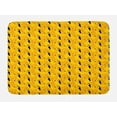 thumbnail image 1 of Birds Bath Mat, Summer Pattern with Toucan and Palms Exotic Wildlife, Plush Bathroom Decor Mat with Non Slip Backing, 29.5" X 17.5", Earth Yellow Orange, by Ambesonne, 1 of 2
