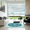 thumbnail image 6 of Ahgly Company Indoor Rectangle Patterned Aquamarine Stone Green Area Rugs, 7' x 10', 6 of 6