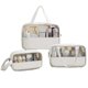 thumbnail image 1 of Transparent PVC Cosmetic Bag with Seams, PU Bath Bag, Waterproof, Large Capacity, Set, 1 of 5