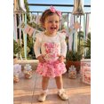 thumbnail image 4 of Cjfdfy Newborn Baby Girls Half Birthday Fall Outfit Cute Half Way To One Letter Cake Print Long Sleeve Romper And Tutu Skort Headband Three-piece Set Birthday Fall Winter Outfit, 4 of 9