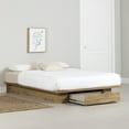 thumbnail image 1 of South Shore Cavalleri Full/Queen Platform Bed with Drawer, in Nordik Oak, 1 of 11