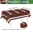 thumbnail image 3 of Mantel desechable de plástico Oigco para fiestas de fútbol, 137 x 274 cm, 3 of 7