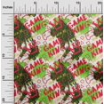 thumbnail image 2 of oneOone Rayon Green Fabric Writing Abstract Texture With Text Craft Projects Decor Fabric Printed By The Yard 56 Inch Wide, 2 of 4