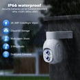 thumbnail image 4 of TOGUARD SC22 2K/3MP WiFi Outdoor Security Camera with 10X Hybrid Zoom Dual Lens Wireless Dome Surveillance Camera, 4 of 8