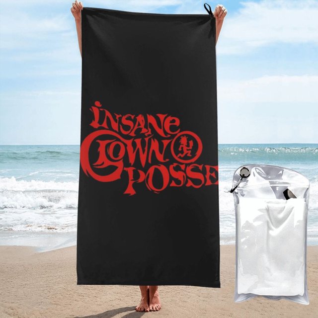 Toalla de playa Insane Clown Poss, suave, de secado rápido, resistente a la arena, para piscina, yoga, gimnasio, camping, toallas de baño ligeras, regalo para niños, niñas, niños y adultos, 27,5 x 55