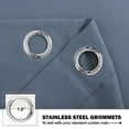 thumbnail image 6 of NICETOWN Short Blackout Curtains for Bathroom, Light Blocking Thermal Insulated Curtains Privacy Grommet Window Treatment, 42"x24", Stone Blue, 2 Panels, 6 of 7