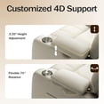 thumbnail image 4 of LAZZO Power Recliner Chair, Swivel Rocking Nursery Glider with Adjustable Headrest and Armrests, USB Charging and Cup Holder, Beige, 4 of 9