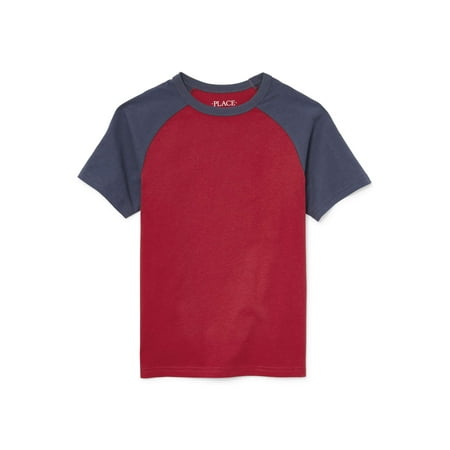 Stroker Short Block - Short Sleeve Color Block Raglan Tee Shirt (Little Boys & Big Boys)