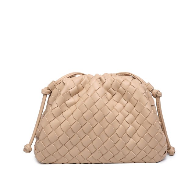 Molnryggsäck 2024 ny stil väska dam ko läder skrynklig dumpling väska dam handväska axelväska MJ51 Khaki Khaki Khaki