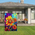 thumbnail image 3 of Amhnf Vibrant Colorful Daisy Garden Flag For Home Outdoor Garden Yard Decor 12x18 inch, 3 of 5