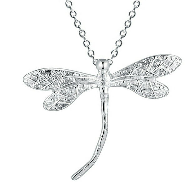 1 collar con colgante de libélula de moda, delicado y encantador, accesorios de joyería para mujeres, niñas y adolescentes