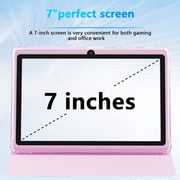 Android 14 Tablet with case 7 inch mini tablet , 8GB (4+4 Extended) RAM+32GB ROM, 5G+WiFi 6, Dual Camera, MicroSD Support up to 1TB, cheap tablets