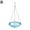 blue, variant on Durable Plastic And Metal Hanging Bird Bath Feeder With Decorative Floral Design For Outdoor Garden Decor