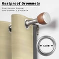 thumbnail image 5 of Outdoor Curtains for Patio Waterproof Yellow Beige Indoor/Outdoor Curtain Tiebacks Gradient Pure Color Privacy Curtain Sun Block Grommet Drapes for Pergolas Gazebo Porch Balcony 2 Panel 54x108 Inch, 5 of 9