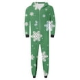 thumbnail image 6 of Odeerbi Matching Family Christmas Pajamas Sets Parent-Child Warm Hooded Jumpsuit Set Xmas Printed Home Wear Loungewear Sleepwear Jammies for Dad, 6 of 7