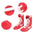 thumbnail image 3 of Zapatos de Boxeo, Tanto para Hombres como para Mujeres piel sintética + suela de tendón de imitación antideslizante Zapatos de boxeo de Lucha libre con bolsa de almacenamiento, 3 of 7