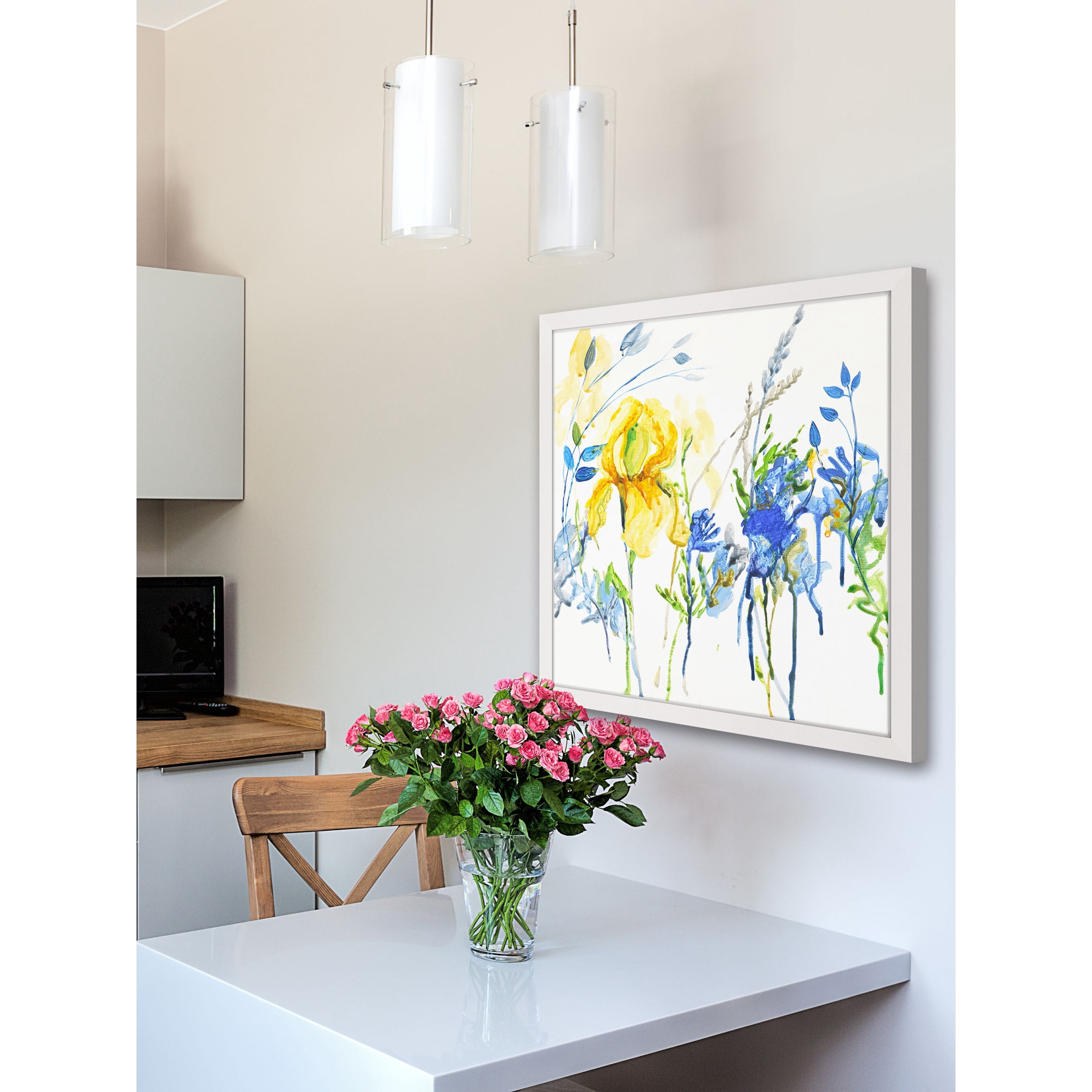 Marmont Hill "True Blue" by Julie Joy Framed Painting Print