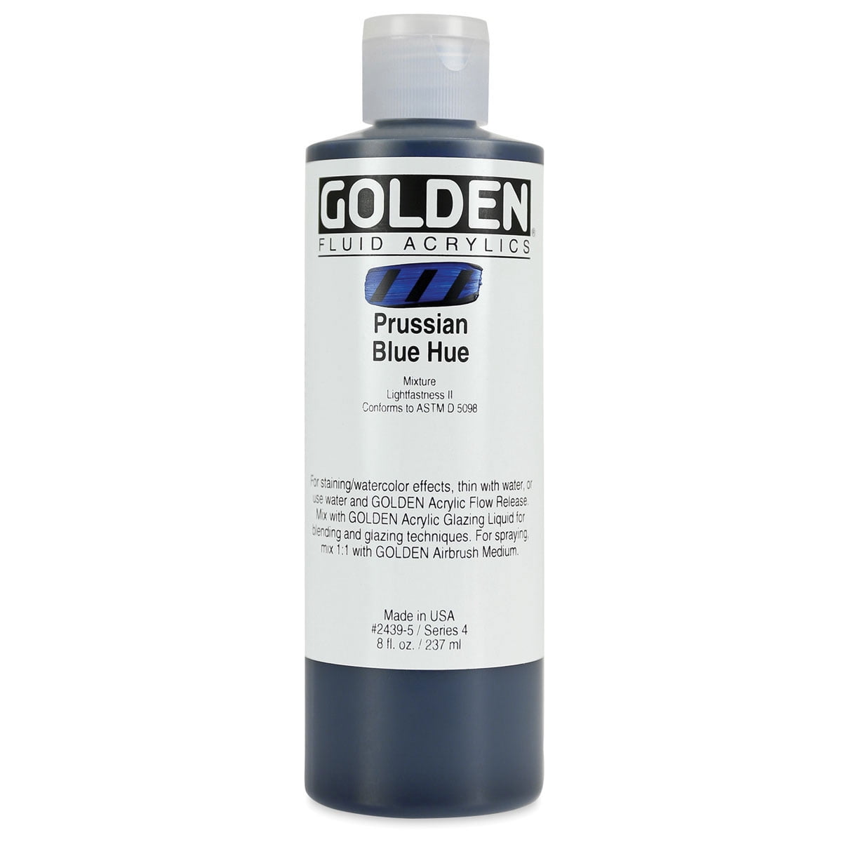 Golden� Fluid Acrylic, 8 oz., Prussian Blue