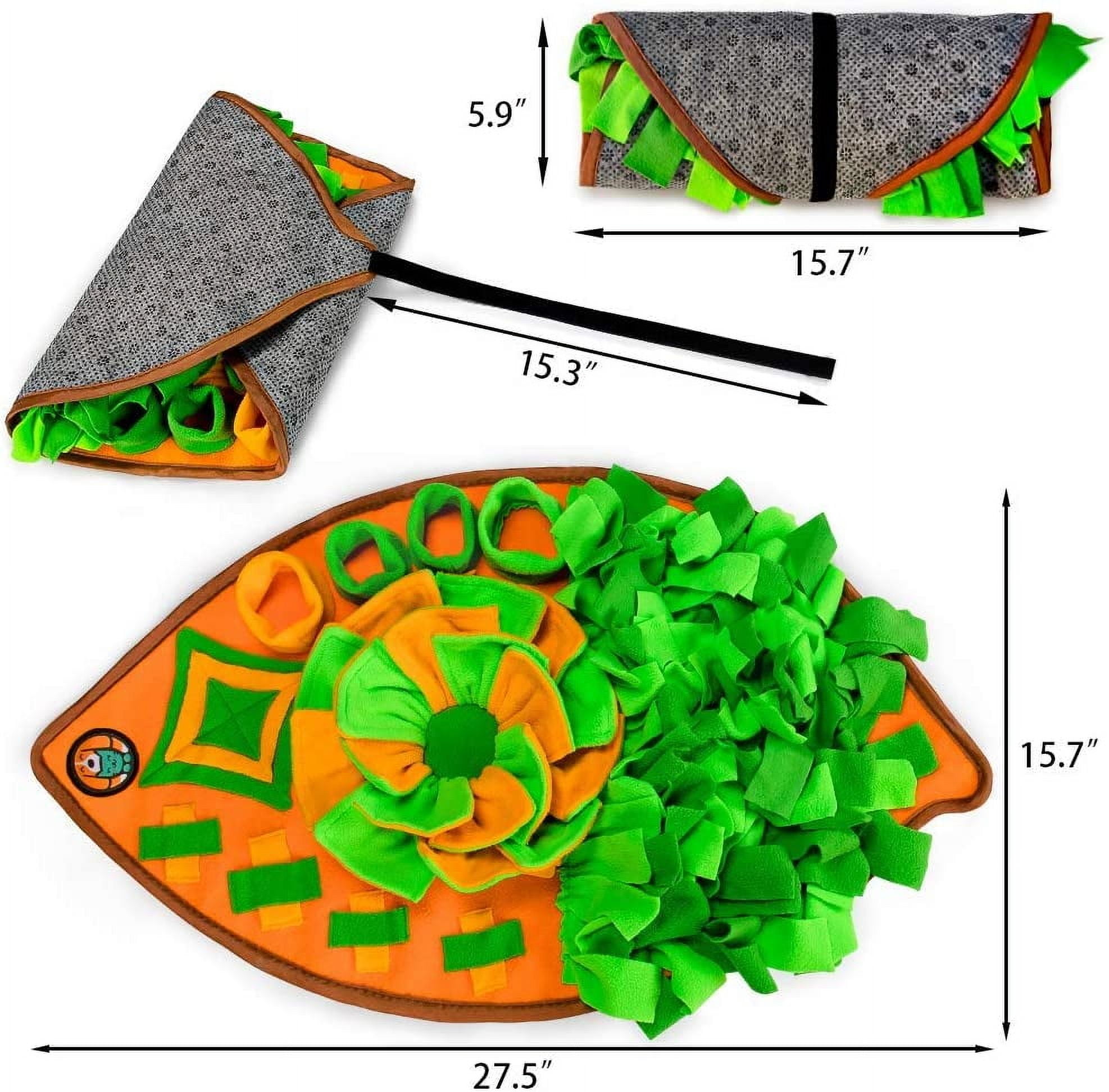 Snuffle Mat for Dogs, Dog Cats Nosework Feeding Mat, Pet Interactive Dog Puzzle Toys Encourages Natural Foraging Skills for Training and Stress Relief