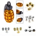thumbnail image 2 of NEW Bicycle Tire Valve Caps Universal Dustproof Gold Crown Tyre Wheel Stem Air Valve Caps Tire Valve Auto Truck Bike 4pcs/lot He Qiyong unisex, 2 of 2