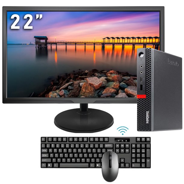 Lenovo ThinkCentre M920x Tiny Micro Desktop PC Computer with 22 Inch ...