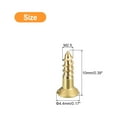 thumbnail image 2 of Uxcell 40Pack M2.5 x 10mm Brass Slotted Drive Flat Head Wood Screws Self Tapping Screw, 2 of 6