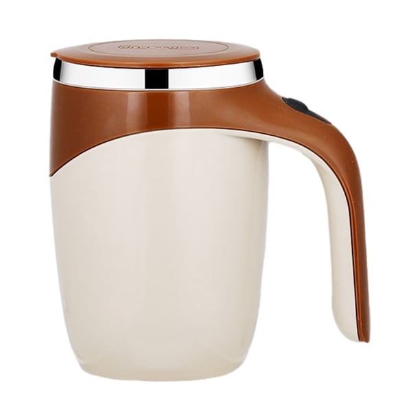 Bearachild Taza autoagitadora de amplia aplicación con tapa para diversas bebidas, estructura duradera, fácil y segura Teteras café cargando