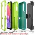 thumbnail image 6 of NIFFPD Samsung Galaxy A03S Case with Belt-Clip Holster, Heavy Duty Drop Protection Shockproof Cover with screen protector Green&Yellow, 6 of 6