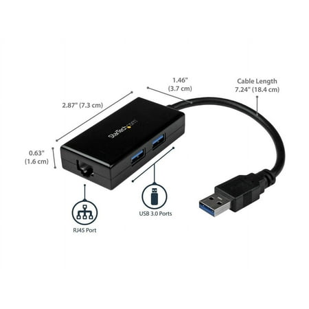 StarTech.com - USB Network adapter - Black
